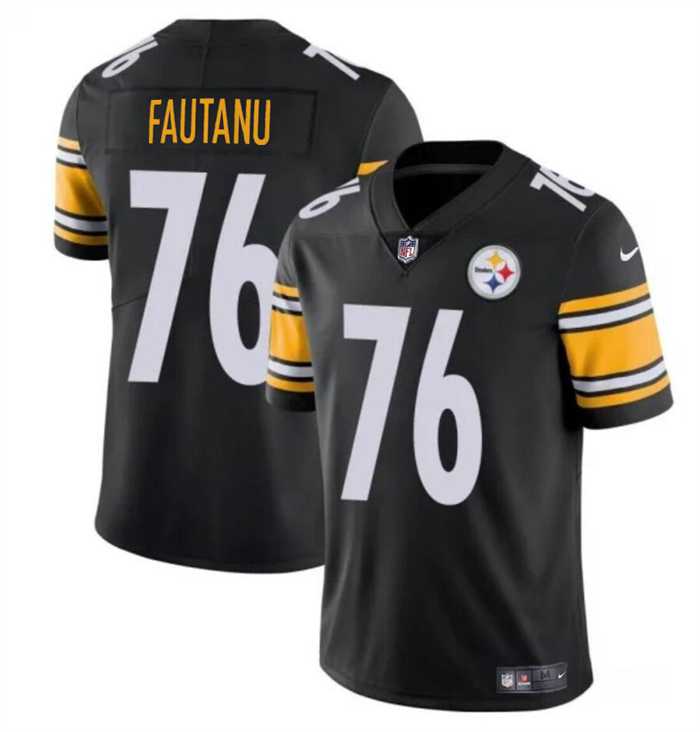 Men & Women & Youth Pittsburgh Steelers #76 Troy Fautanu Black Vapor Untouchable Limited Football Stitched Jersey->pittsburgh steelers->NFL Jersey